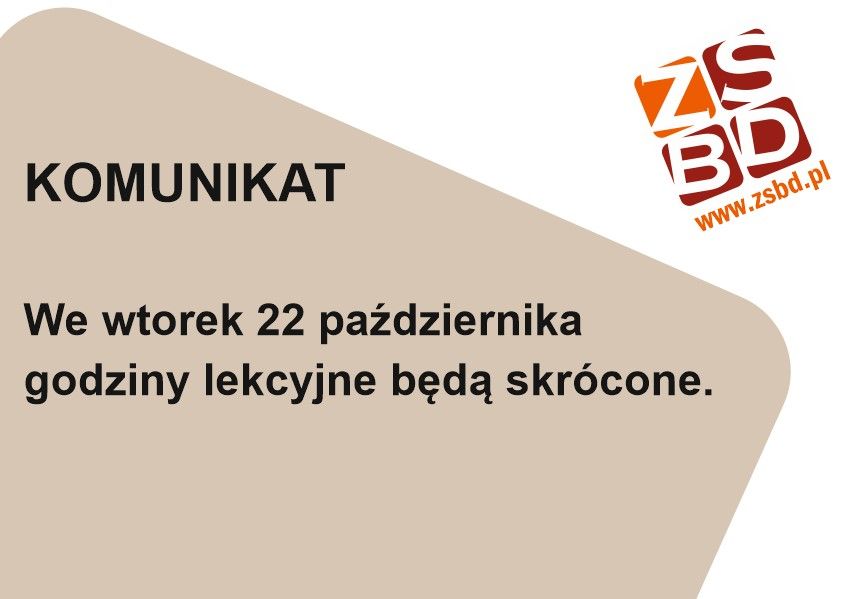 Skrócone lekcje 22.10.2024 r.